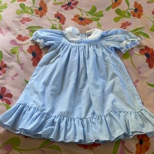 Vintage little girl’s dress with pan collar 5